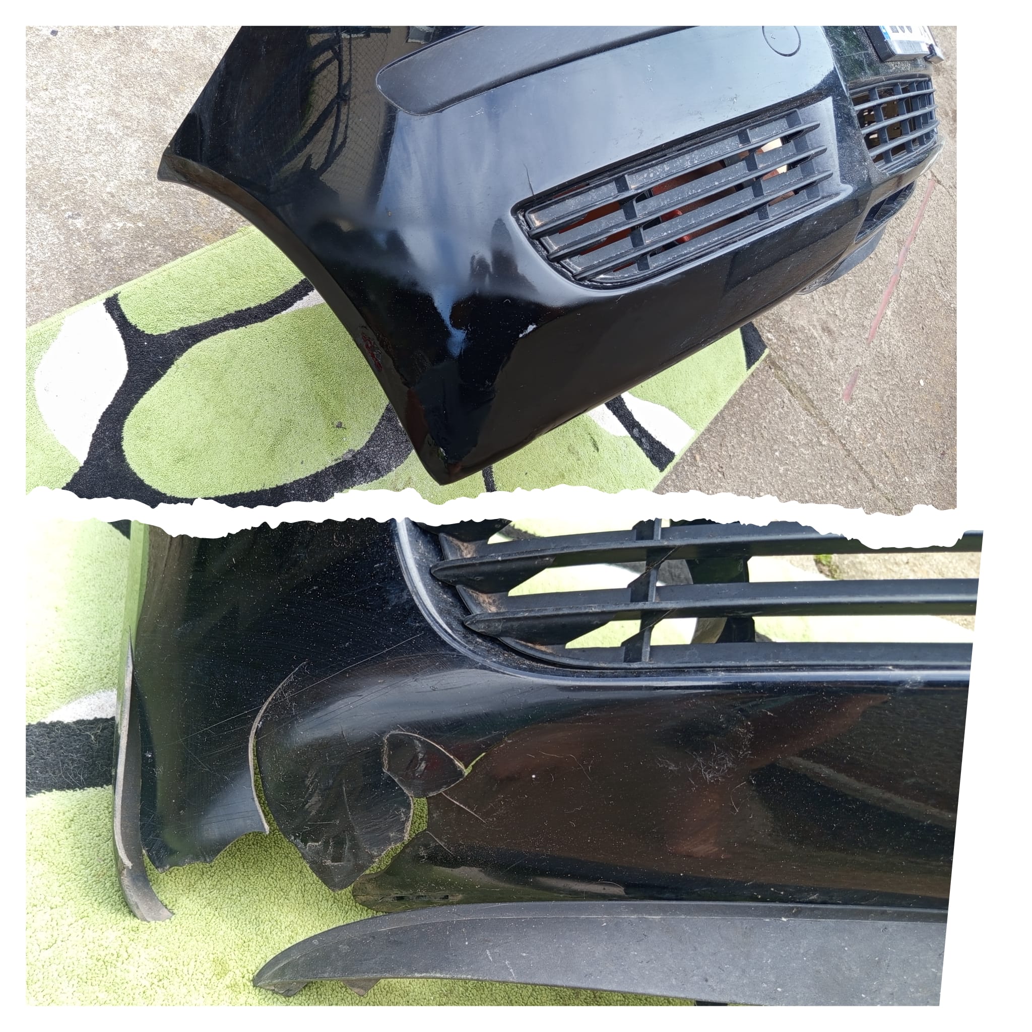 Oprava prasklého nárazníku