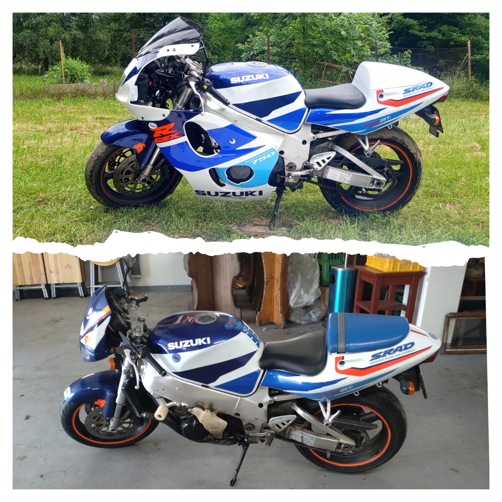 Oprava motocyklu Suzuki GSX-R SRAD